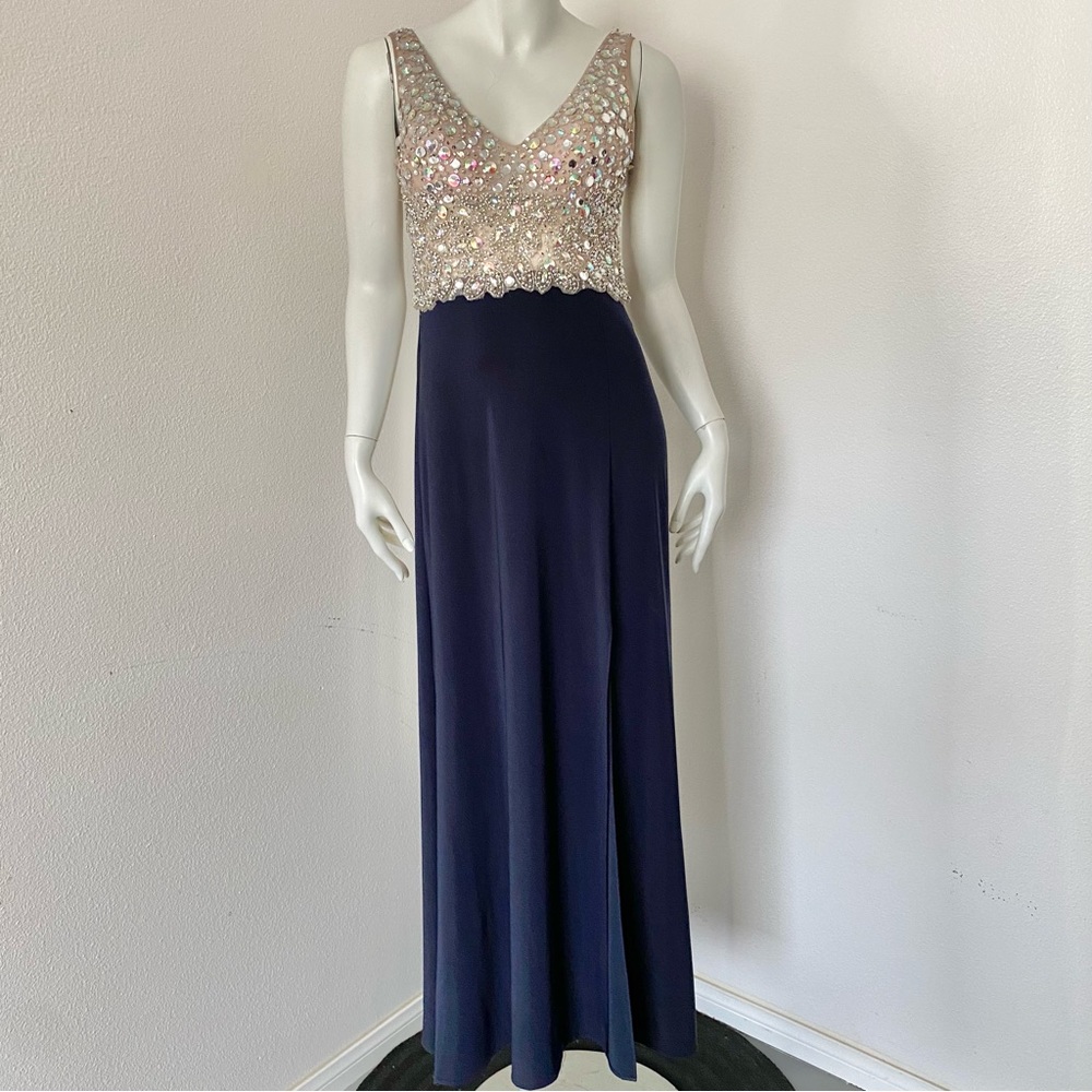 PROM Blondie Nites by Stacy Sklar Jewel Top Gown